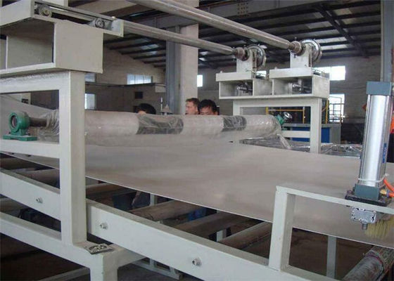 Garis ekstrusi lembaran plastik marmer, PVC buatan dinding Panel profil membuat mesin