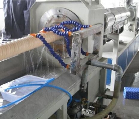 Single Screw Plastic Extrusion Line Untuk Produksi Pipa Carbon Reinforcing PE Spiral