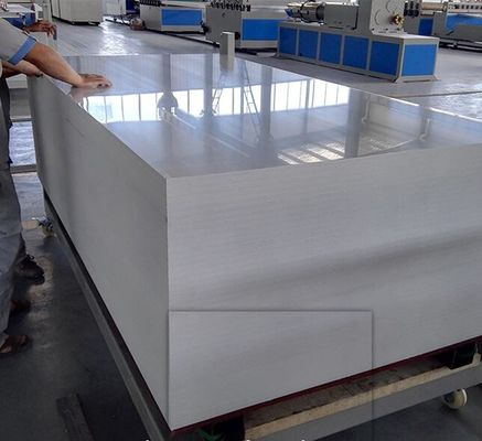 Siemens Motor PVC Crust Foam Sheet Extruder Untuk Papan Iklan