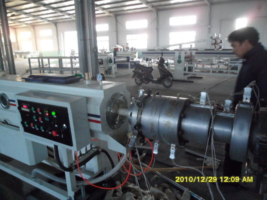 PVC Spiral Steel Wire Reinforced Pipe Plastic Extrusion Line