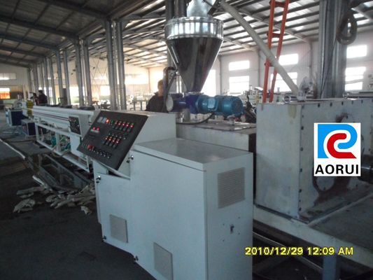 Harga yang bagus Lini Ekstrusi Pipa Plastik HDPE / LDPE, Lini produksi Pipa Bergelombang Dinding Tunggal on line