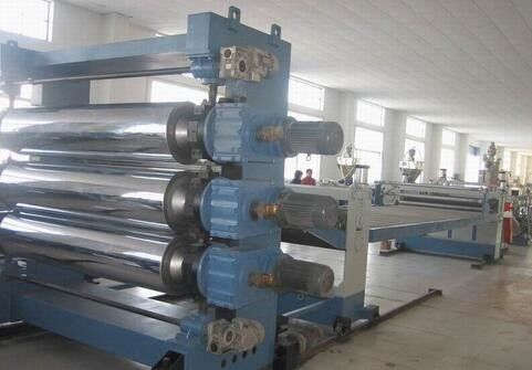 Harga yang bagus PP PS PET Mesin Thermoforming Lembar Ekstrusi 380V 50HZ Untuk Plat Iklan on line