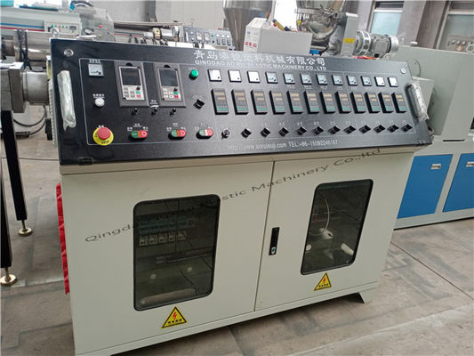 Harga yang bagus 90mm PVC Double Pipe Extrusion Line Sepenuhnya Otomatis Mesin Pembuat Pipa Output on line