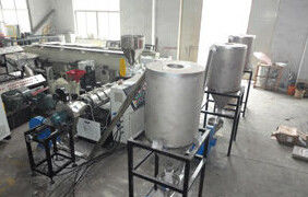Harga yang bagus Mesin PVC Double Screw Granule Plastik, Hot Cutting Plastik Pelletizer Extruder on line