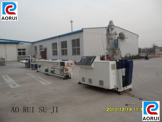 Harga yang bagus Kawat Listrik PVC Pipe Extrusion Machine Kontrol Sekrup Ganda PLC on line