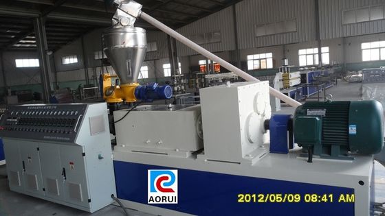 Harga yang bagus Kerucut Kembar Baling-Baling Plastik PVC Garis Ekstrusi Profil Sepenuhnya otomatis on line
