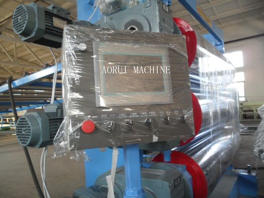 Harga yang bagus Hollow Grid Plastik Lembar Garis Ekstrusi / PE Tunggal Screw Membuat Mesin / Plastik Line Produksi Lembar PE on line