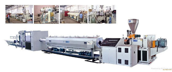 Harga yang bagus Mesin Ekstrusi Pipa Sekrup Ganda / Mesin Pembuat Pipa PVC Untuk Irigasi on line