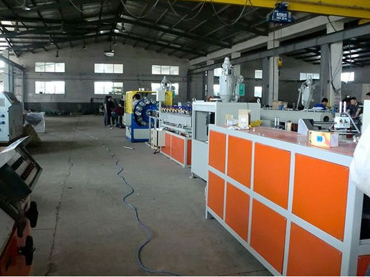 Harga yang bagus Double Screw PVC Plastik Pipa Garis Ekstrusi / PVC Fiber Reinforced Hose Machine on line