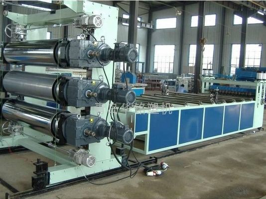 Harga yang bagus Mesin Pembuatan Lembar Plastik PVC, power Double screw Board Production Line on line