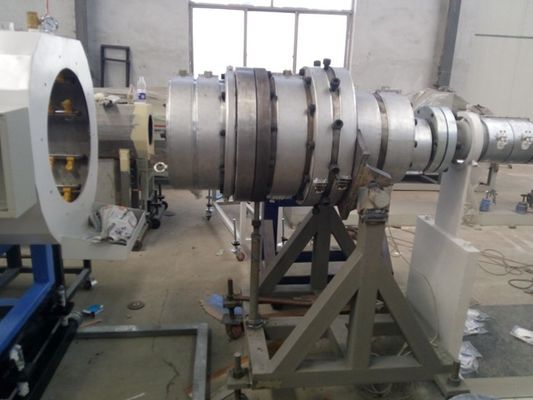 PE HDPE LDPE Bahan baku Plastik Pipe Line Produksi dengan OMRON Controller Suhu