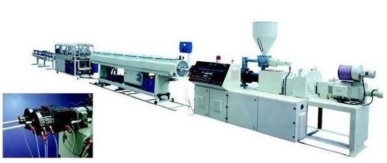 Harga yang bagus Garis Ekstrusi Plastik Dua Sekrup, Extruder Pipa PP PE Twin Dengan Motor Siemens on line