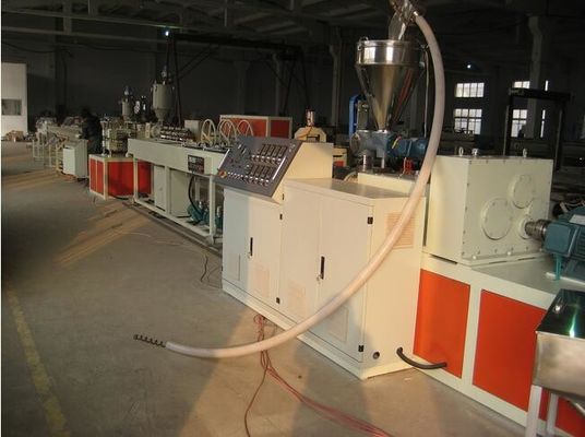 Harga yang bagus Garis ekstrusi pipa plastik PP / PE / PVC, Extruder sekrup pipa kembar ganda on line