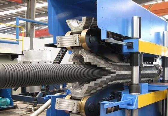 Harga yang bagus Mesin Ekstrusi Pipa Bergelombang Pe, Mesin Pipa Plastik output Tinggi on line