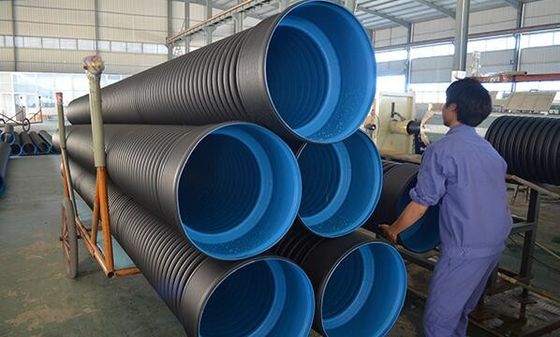 Harga yang bagus Mesin Ekstrusi Plastik Tahan Panas HDPE Double Wall Corrugated Pipe Line Produksi on line