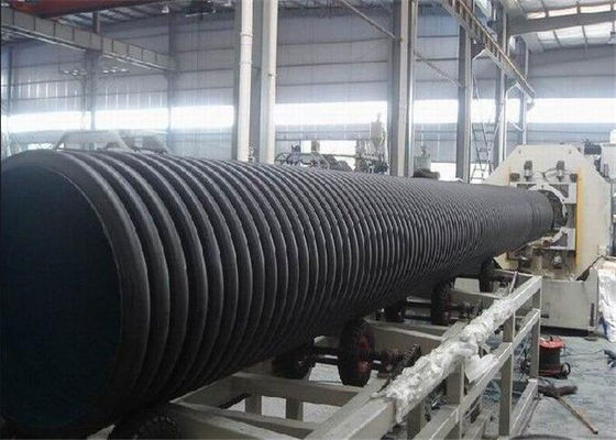 Harga yang bagus pvc Line Produksi Bergelombang Pipa Twin Screw Extruder, Plastik Membuat Pipa Bergelombang Mesin on line