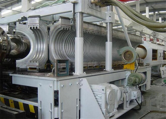 Harga yang bagus Twin Screw Corrugated Pvc Pipe Membuat Mesin / Extruder berjalan stabil on line