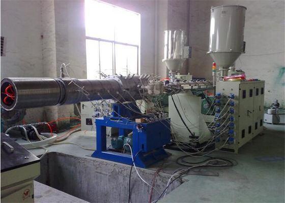 Harga yang bagus Mesin ekstrusi plastik CE PVC PE dinding ganda pipa bergelombang Extruder on line