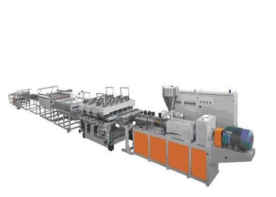 Harga yang bagus Pembuatan Papan Plastik Mesin Ekstrusi Wpc / Extruder Screw Board Ganda on line