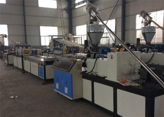 Harga yang bagus Kayu Plastik Profil Produksi Mesin Extruder Plastik, Peralatan Ekstrusi Plastik on line