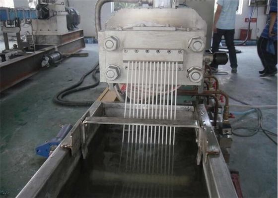 Harga yang bagus Mesin Pelletisasi Plastik PE Satu Tahap Ganda Sekrup dengan Sistem Kontrol PLC on line