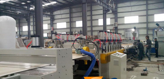 Harga yang bagus Tahan air PVC / WPC Dewan Line Produksi Wpc Extrusion Line on line