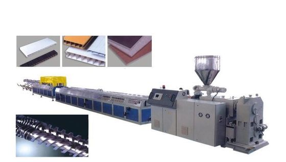 Harga yang bagus PVC WPC Crust Foam Dewan Extrusion Machine / WPC Foamed Konstruksi Template Line Produksi on line