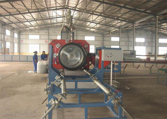 Harga yang bagus Baja Diameter Ekstra Besar Diperkuat Jalur Produksi Pipa Sprial / Mesin Pembuatan Pipa Sprial Plastik on line
