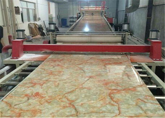 Harga yang bagus PVC Faux Marble Sheet Line Produksi CE, PVC Marble Sheet Membuat Mesin / Extruder Lembar Plastik on line