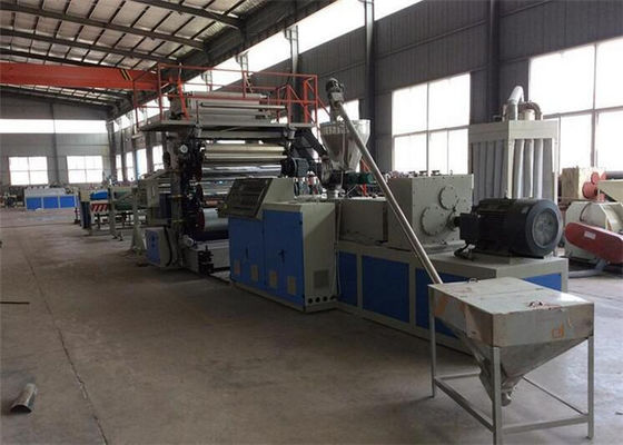 Harga yang bagus Double Screw PVC Laminasi Lembar Plastik Extrusion Line Membuat Lembar Marmer on line