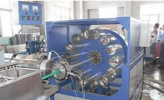 Harga yang bagus PVC Fiber Reinforced Jalinan Pipa Line Produksi Extruder Twin Screw Tinggi Efisien on line
