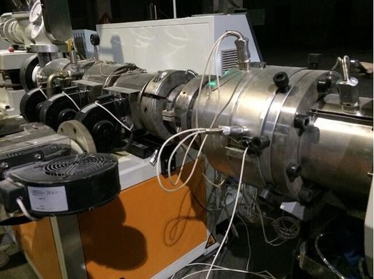 Harga yang bagus Dua Screw Plastic Extrusion Line PVC Pipe Extruder Machine Untuk Drainase on line