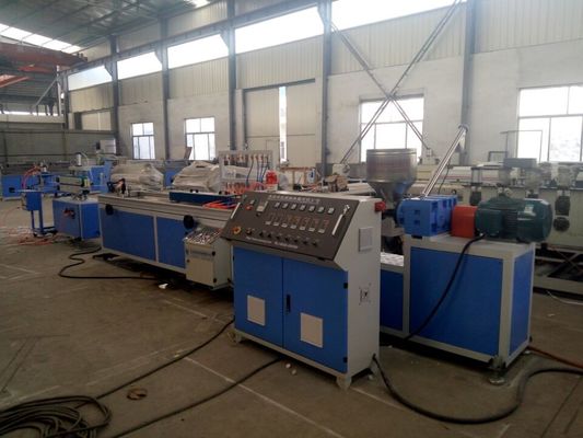 Harga yang bagus Mesin Ekstrusi Profil Plastik PE WPC / Jalur Produksi Profil PVC on line