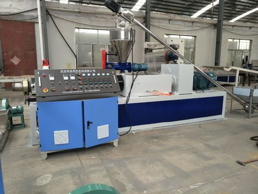 Harga yang bagus Mesin Butiran Plastik Kabel PVC Listrik Twin Screw PVC Pelletizing Machine on line