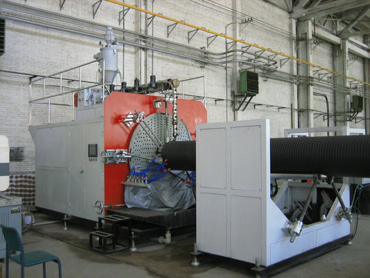 Harga yang bagus Kontrol PLC, Lini Produksi Plastik, Mesin Pengekstrusi Pipa HDPE on line