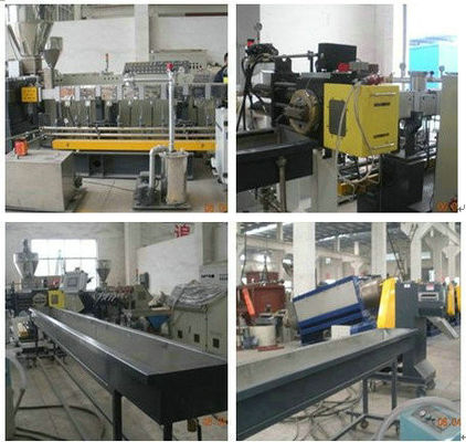Harga yang bagus Plastik Screw Pelletizer Twin Screw Extruder, Mesin PET Flakes Botol Granulasi on line