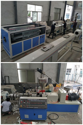 50mm hingga 160mm PVC Pipe Production Line, Conical Twin Screw Plastic Pipe Extruder
