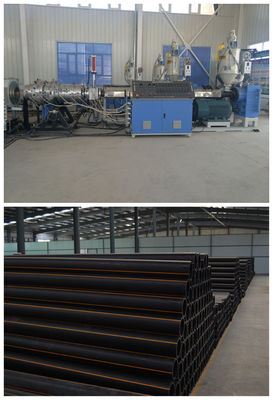 Sekrup Tunggal PP RPE PE Extruder Pipa Dengan Omron Temperatur Contrller
