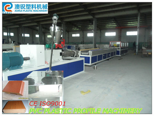 PVC WPC PP PE Kayu Komposit Profil Produksi Plastik Membuat Mesin Extruder kebisingan yang rendah