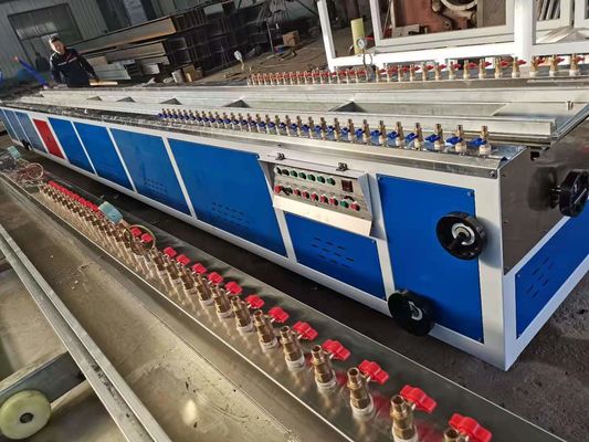 Harga yang bagus Twin Screw Plastic Profile Extrusion Line Mesin Ekstrusi Profil UPVC on line