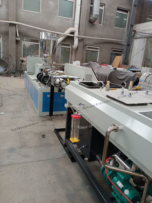Harga yang bagus 16 - 90mm Jalur Produksi Pipa PVC Seri SJSZ Double Screw Extruder on line