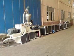 Harga yang bagus WPC Production Line, W 600-1250mm PVC Door Plate Extrusion Line on line