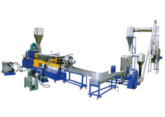 Harga yang bagus Dua Langkah Daur Ulang Granul Plastik Mesin ekstrusi, Extruder Plastik Film Daur Ulang on line