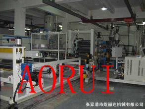 Harga yang bagus Kotak PVC / Cangkir Mesin Ekstrusi Lembaran Plastik Full Automatic Double Screw on line