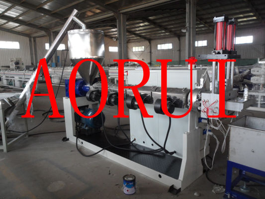 Harga yang bagus Mesin LDPE Film Plastik Butiran, Air Cincin Dingin Cutting Granulate Extruder on line