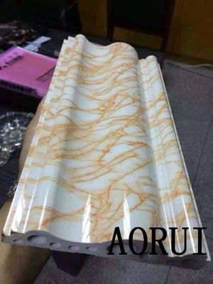 Harga yang bagus Lini produksi Plastik Tahan Air Kayu Batu Profil Marmer on line